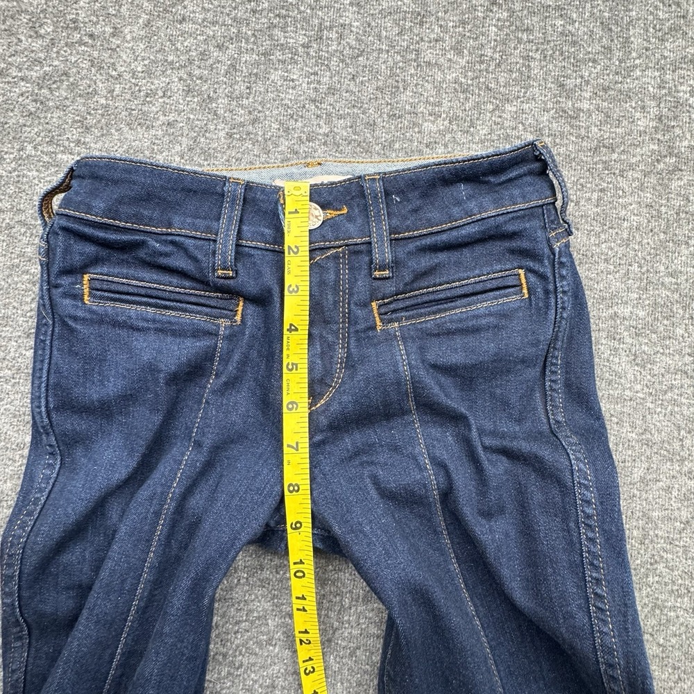 Dark Blue Flare Jeans - Women - Picture 8 of 16